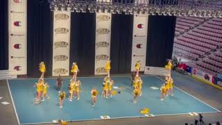 St Huberts cheerleading perfect performance Saturday and States in Hershey Pa  12822 [upl. by Pierce]