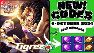 LATEST🎁6OCTOBER 2024☑️MOBILE LEGENDS ADVENTURE CODES 2024 ML ADVENTURE CODES ML ADVENTURE COD [upl. by Caputto]