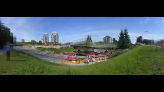 Pattullo Bridge Replacement  Royal Ave Overpass Rehabilitation Timelapse [upl. by Sherborne156]