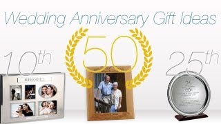 Gift Ideas for Wedding Anniversaries ♥ 1st 10th 25th amp 50th Anniversary Ideas [upl. by Rimidalv]