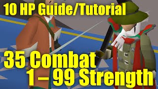 OSRS 10 HP Guide – Training to 99 Strength at 35 Combat [upl. by Ley]