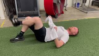 Supine Piriformis Stretch with Towel [upl. by Athey]