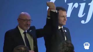 Macron mal a laise au Diner du Crif ce 20 Fevr 2019 [upl. by Oringa]