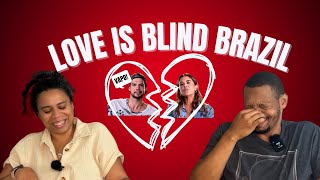 AMERICAN REACTS  LOVE IS BLIND BRAZIL Gringo reage Casamento às Cegas Brasil [upl. by Hgiel808]