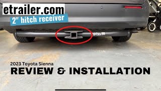 2023 Toyota Sienna Hybrid AWD Best Aftermarket Hitch Receiver Review  OEM vs Trailercom hitch [upl. by Leribag]