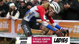 UCI Cyclo cross World Cup Ladies Gavere 2023 [upl. by Aronos351]