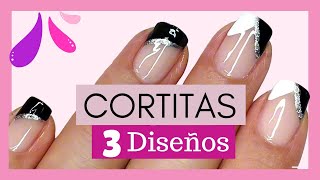 Las IDEAS para uñas cortas MÁS FÁCILESDiseños para Uñas Cortas 2024 Easy Short Nail ideas [upl. by Silado]