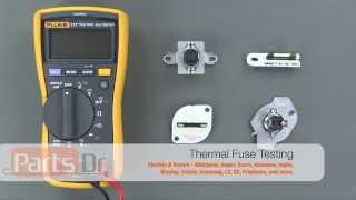 How To Test A Dryer Thermal Fuse For Continuity [upl. by Ecinehs]