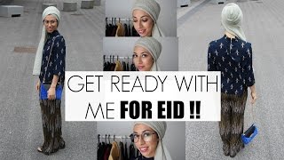 GRWM  TUTO TURBAN Makeup EID amp UNE TENUE à 25 euros [upl. by Ijies]