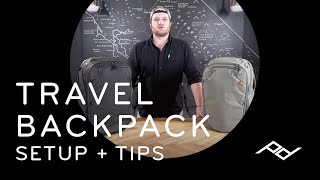 Peak Design Travel Backpack 45L Setup  Tips [upl. by Oram581]