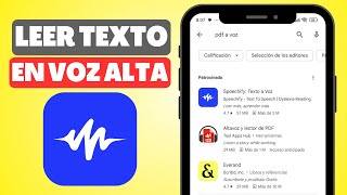 ¿Cuáles son las Mejores Apps para Leer Texto de PDF en Voz Alta en Español en Android [upl. by Annyahs]