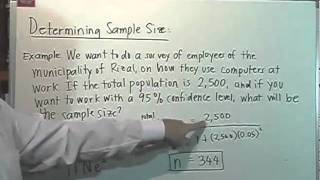 Determining Sample Size [upl. by Nylatsirhc131]