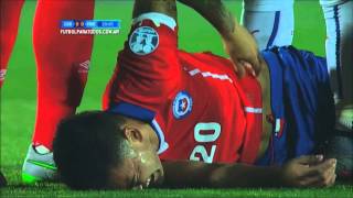 Zambrano se fue expulsado Chile 0  Perú 0 Semifinal Copa América 2015 FPT [upl. by Wey]