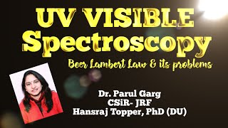 Important topics of UVVISIBLE SPECTROSCOPY Part 1 l Beer Lambert Law Questions l CSIRNET l BTECH [upl. by Leahcin241]