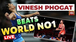 Vinesh Phogat News LIVE Vinesh Phogat Storms Into Wrestling SemiFinals  Paris Olympics LIVE [upl. by Waki]