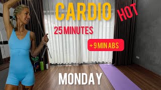 CARDIO  Warm Up amp Cool Down  Repeats  ABS for Bonus [upl. by Oruasi985]