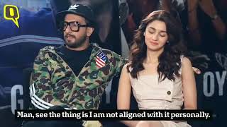 RANVEER SINGH TALKING ABOUT EMIWAY BANTAI  EMIWAY VS RAFTAAR  GULLY BOY [upl. by Nereil]