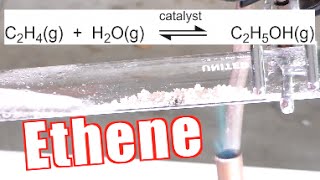 How to Make Ethene Ethylene  Catalytic Dehydration of Ethanol [upl. by Chang]