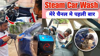 Best Steam Car Wash Machine HONEYBADUGER Review  Car Interior Cleaner Steam Wash Machine Nitto Rai [upl. by Sonnie]