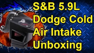 SampB Cold Air Intake Unboxing 0307 Dodge 59L Cummins 755047 [upl. by Aliuqet]