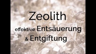 ZeolithKlinoptilolith  effektive Entsäuerung amp Entgiftung DrMichael Vogt amp Walter Häge [upl. by Epolulot]