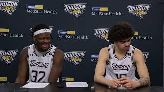 Full Press Conference Following Towson Mens Basketballs Victory Over Elon [upl. by Zamora361]