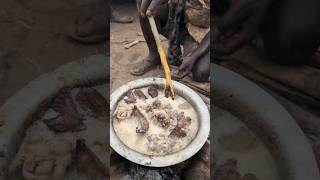 The Soup is almost ready 😋😄hadzabetribe food [upl. by Carter]