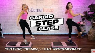 30 Minute Intermediate Step Aerobics Workout  Burn Calories FAST [upl. by Aikim]