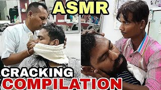 Skin cracking neck cracking fingures elbow cracking compilation by Master cracker amp Indianbarbers [upl. by Romona650]