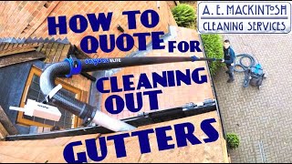 How To Quote For Cleaning Out Gutters [upl. by Sad]