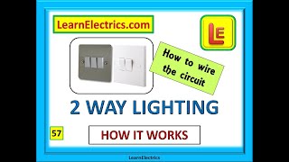 2 WAY LIGHTING CIRCUITS How to wire them How they work [upl. by Aenotna]