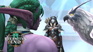 Sylvanas Judgment Cutscenes  Sylvanas Windrunner amp Tyrande Whisperwind  Eternitys end Patch 92 [upl. by Jerri98]