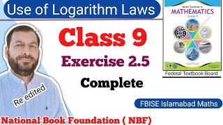 Class 9 Exercise 25 NBF Maths national book foundation Maths Ex 25 federal board Maths FBISE Math [upl. by Tennos]