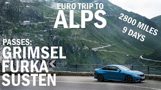 Road trip to Alps Switzerland’s best passes Susten Grimsel Furka and Great St Bernard 4K [upl. by Shandy]