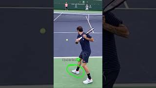 Backhand Analysis of Roger Federer🔥 Video credit zenracquets [upl. by Kerrin896]