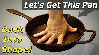 🍳 Lets Smooth This Bellied Lagostina 10quot Skillet Back into Shape [upl. by Aisela]