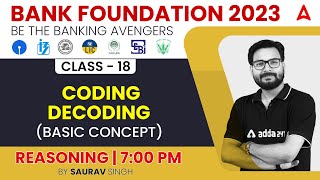 CODINGDECODING Basic Concept Reasoning Tricks for Bank Exams 2023 by Saurav Singh [upl. by Yelehsa]