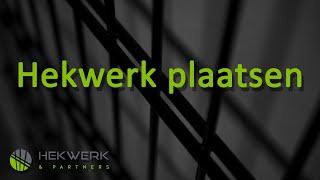 Dubbelstaafmat hekwerk plaatsen [upl. by Abel]