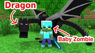 Baby Zombie Become a Hero  Sad Story  Minecraft Animation [upl. by Norton635]