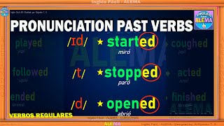 Pronunciacion De Verbos Regulares En Pasado En Ingles   Pronunciation Of Regular Verbs In Past [upl. by Akiram]