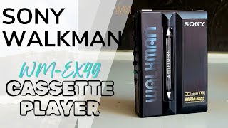 1991 Sony WALKMAN WM EX49 CASSETTE PLAYER [upl. by Claud]