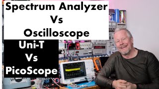 Spectrum Analyzer vs Oscilloscope FFT UniT UTS3021B vs PicoScope 5444D MSO UTS3021B picoscope [upl. by Sucy]