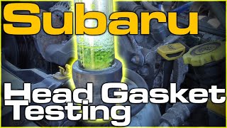 Subaru Head Gasket Testing [upl. by Eelaroc]