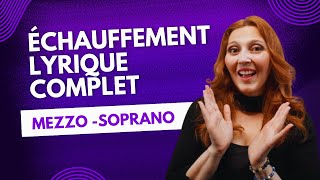 Échauffement vocal lyrique 15 minutes pour MezzoSoprano technique de chant lyrique [upl. by Tollman]