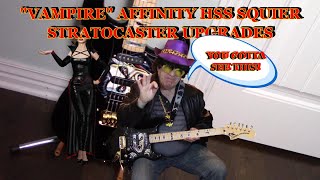 HOW TO UPGRADE AN AFFINITY HSS SQUIER STRATOCASTER GUITAR [upl. by Page]