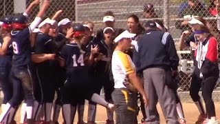 Div1 Varsity Highlight Jr Year Great Oak Wolfpack High School Fastpitch Softball CA Emily Burrow [upl. by Gilleod389]