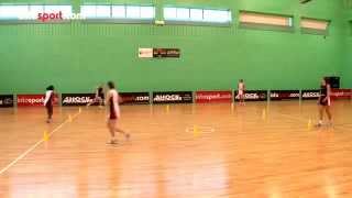 Netball Drills Running Box Drill [upl. by Atinav]