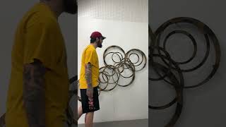 196 Large Marc Creates Wall Sculpture Layered rings [upl. by Intruoc560]