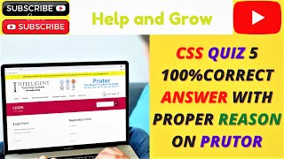 CSS QUIZ 5  ANSWERS  REASON  NO UFM  PRUTOR😍 [upl. by Jilli]