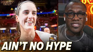 Shannon Sharpe GOES OFF on Caitlin Clarks haters after breaking Fever franchise record  Nightcap [upl. by Ahsienad14]